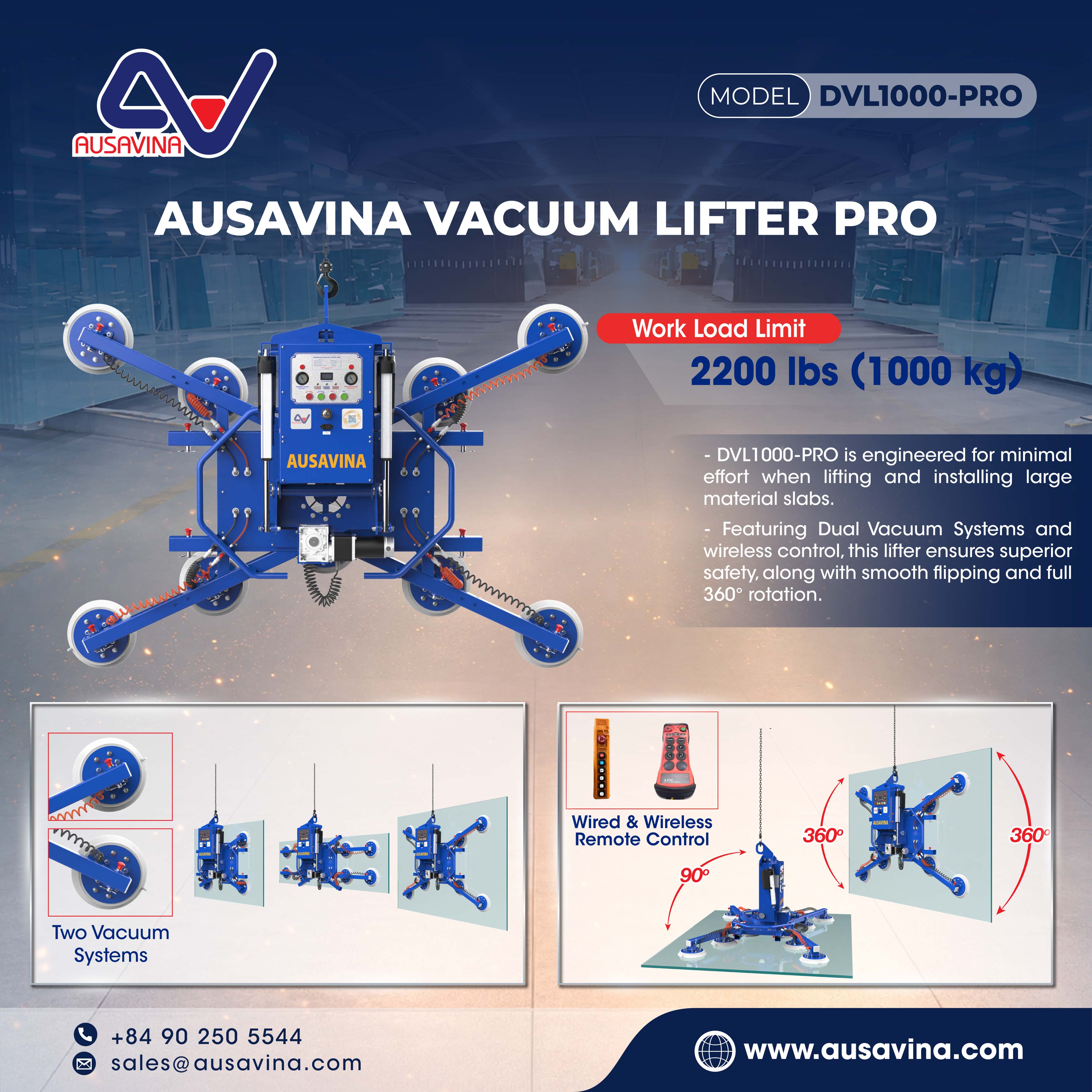 The DVL1000-PRO represents the most capable model in the DVL series