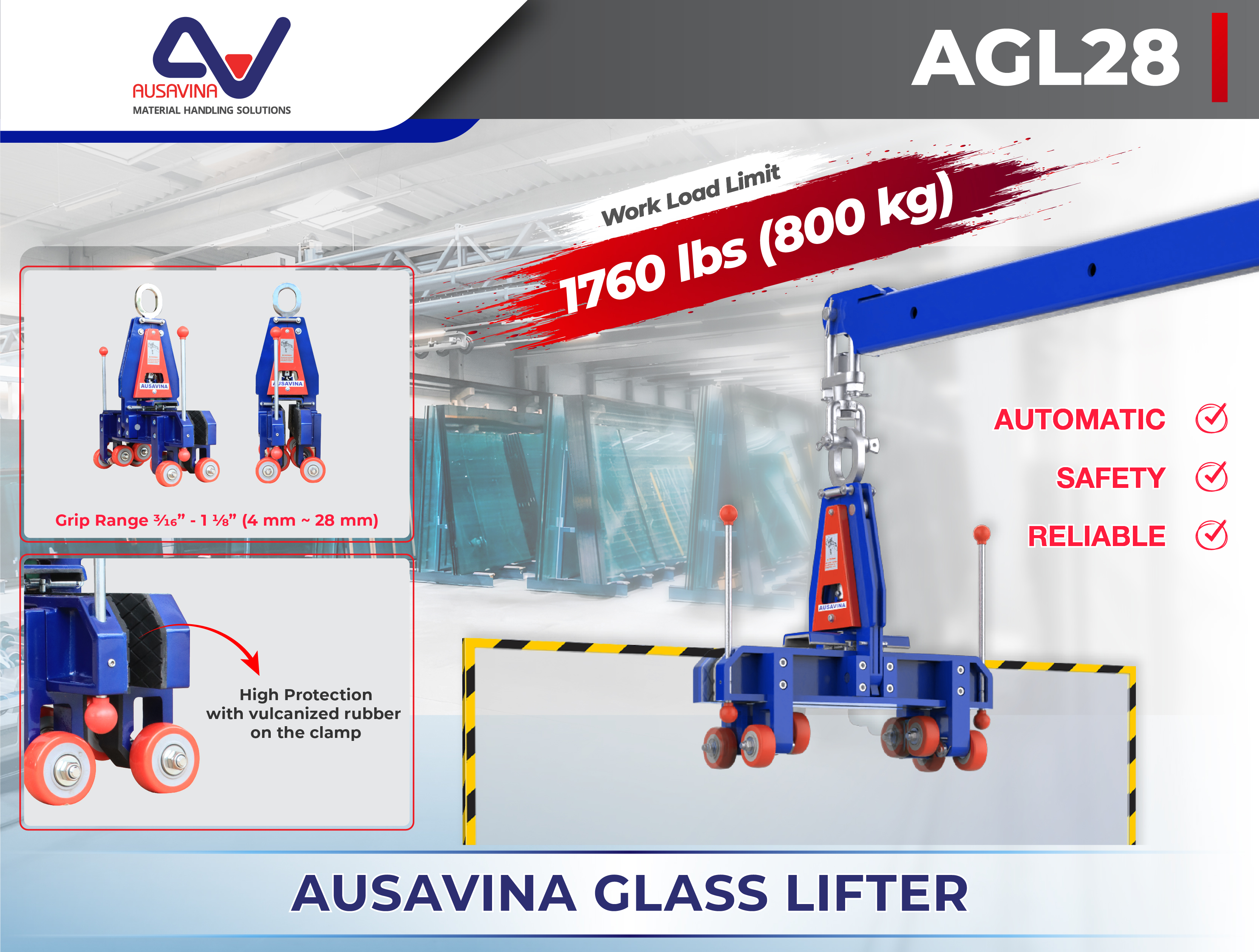 THE ULTIMATE GLASS LIFTING SOLUTION: SECURE, SMOOTH, AND ACCURATE!