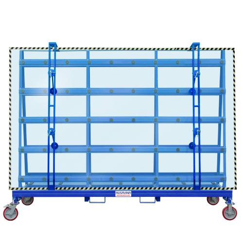 AUSAVINA OVERSIZED GLASS TRANSPORT CART -  AOGTC11879